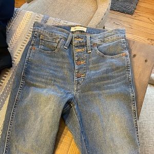 Lightly worn madewell jeans